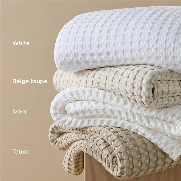 Waffle Weave Bamboo Summer Cooling Blanket factory